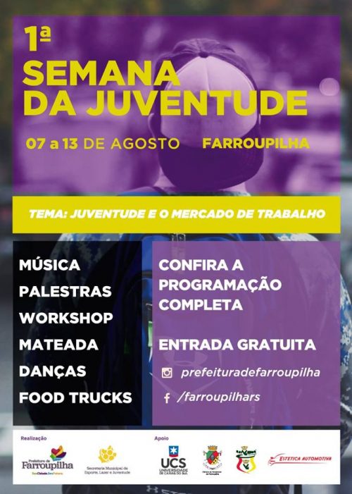 Prefeitura de Farroupilha promove 1° Semana da Juventude