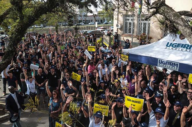 Movimento ocorre em todas as delegacias do RS (Foto: Ugeirm/divulgação)