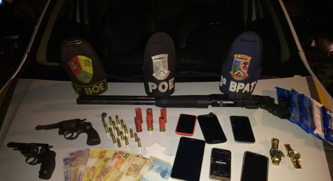 Quadrilha é presa após assalto durante a madrugada em Bento