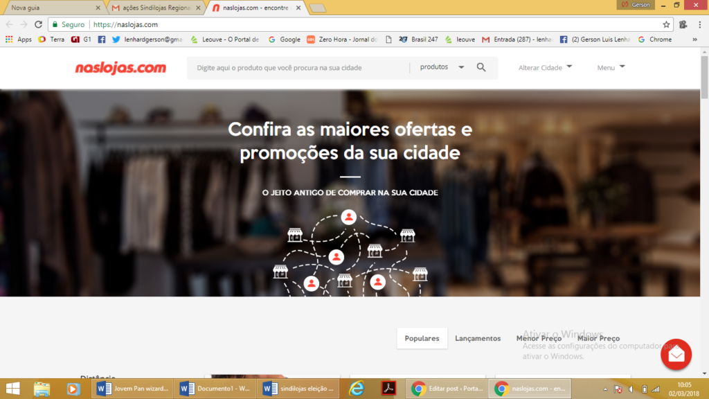 Projeto 'naslojas.com' é apresentado e ganha simpatia de lojistas   