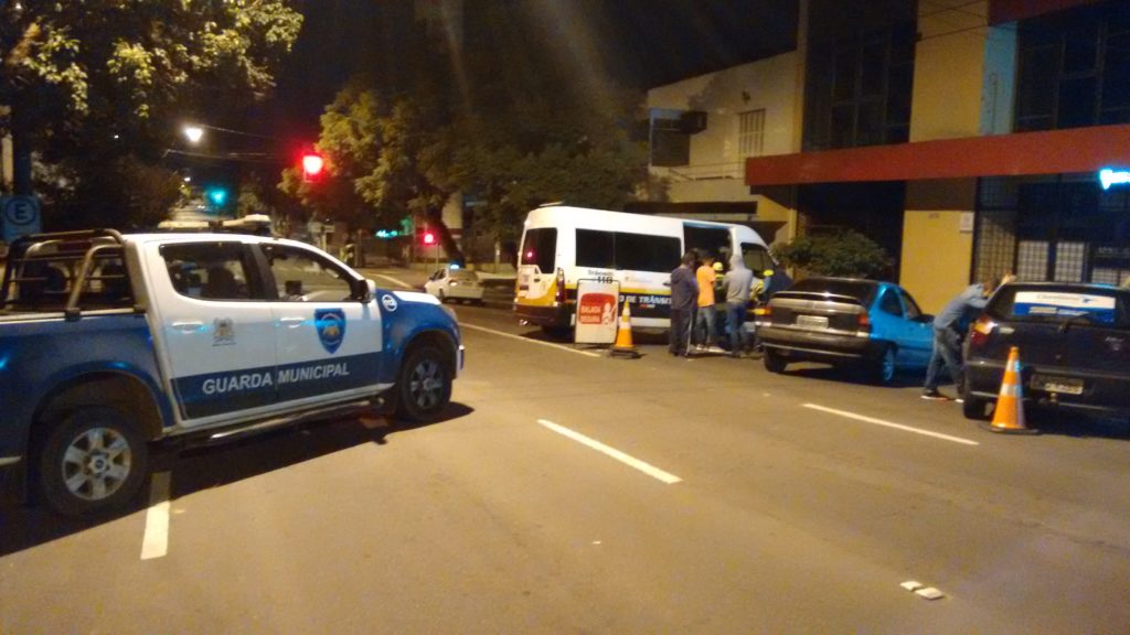 Ação ocorreu no Centro de Caxias (Foto: SMTTM/divulgação)