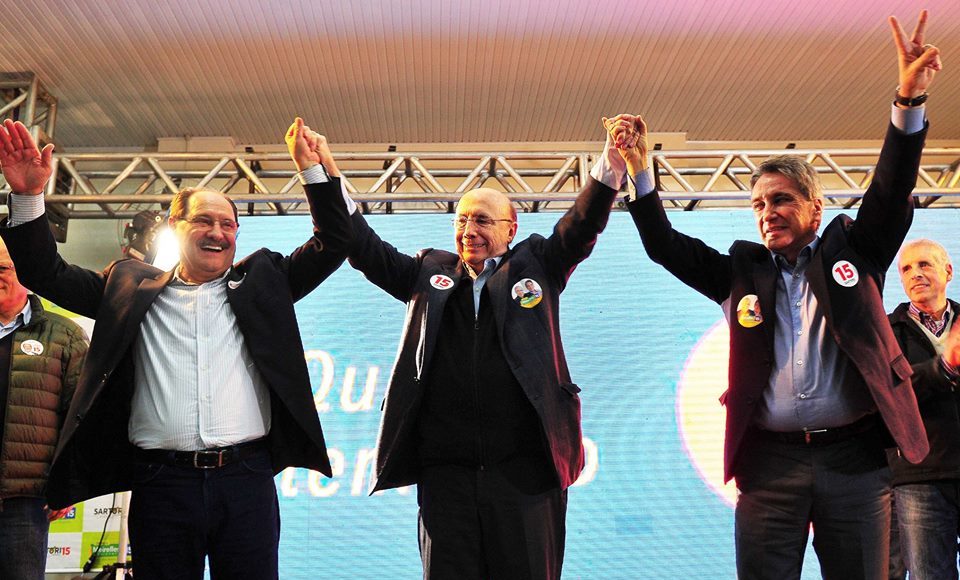 Henrique Meirelles esteve com Germano Rigotto e José Ivo Sartori  (Luiz Chaves/Divulgação)