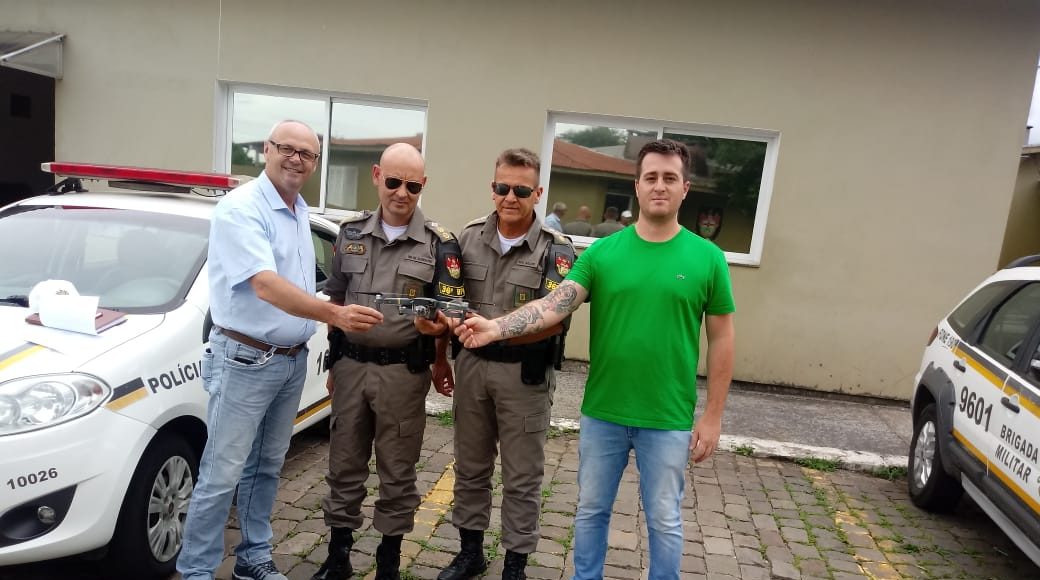 BM de Farroupilha recebe drone para auxiliar no policiamento ostensivo