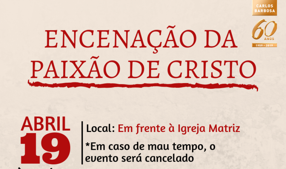 Encenação da Paixão de Cristo de Barbosa contará com centenas de voluntários