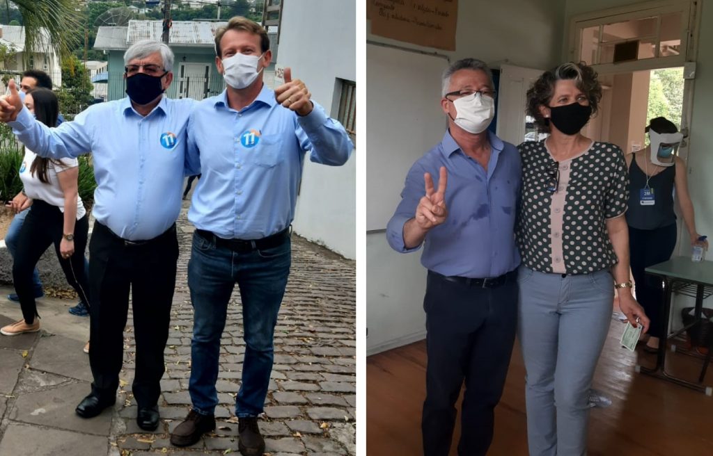 Candidatos à prefeitura de Garibaldi votam e demonstram confiança