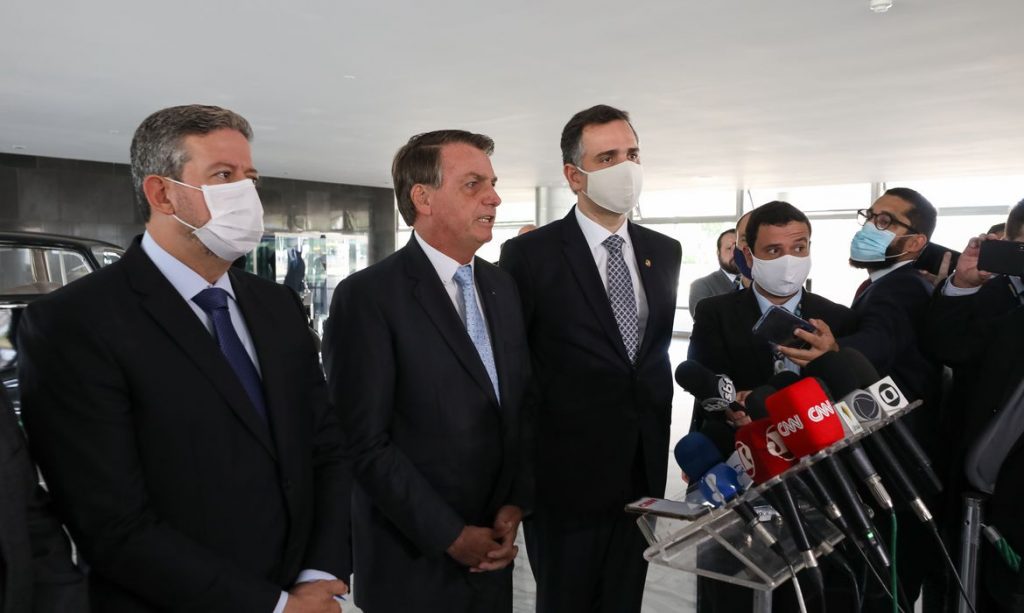 (Brasília - DF, 03/02/2021) Presidente da República, Jair Bolsonaro durante coletiva de imprensa.

