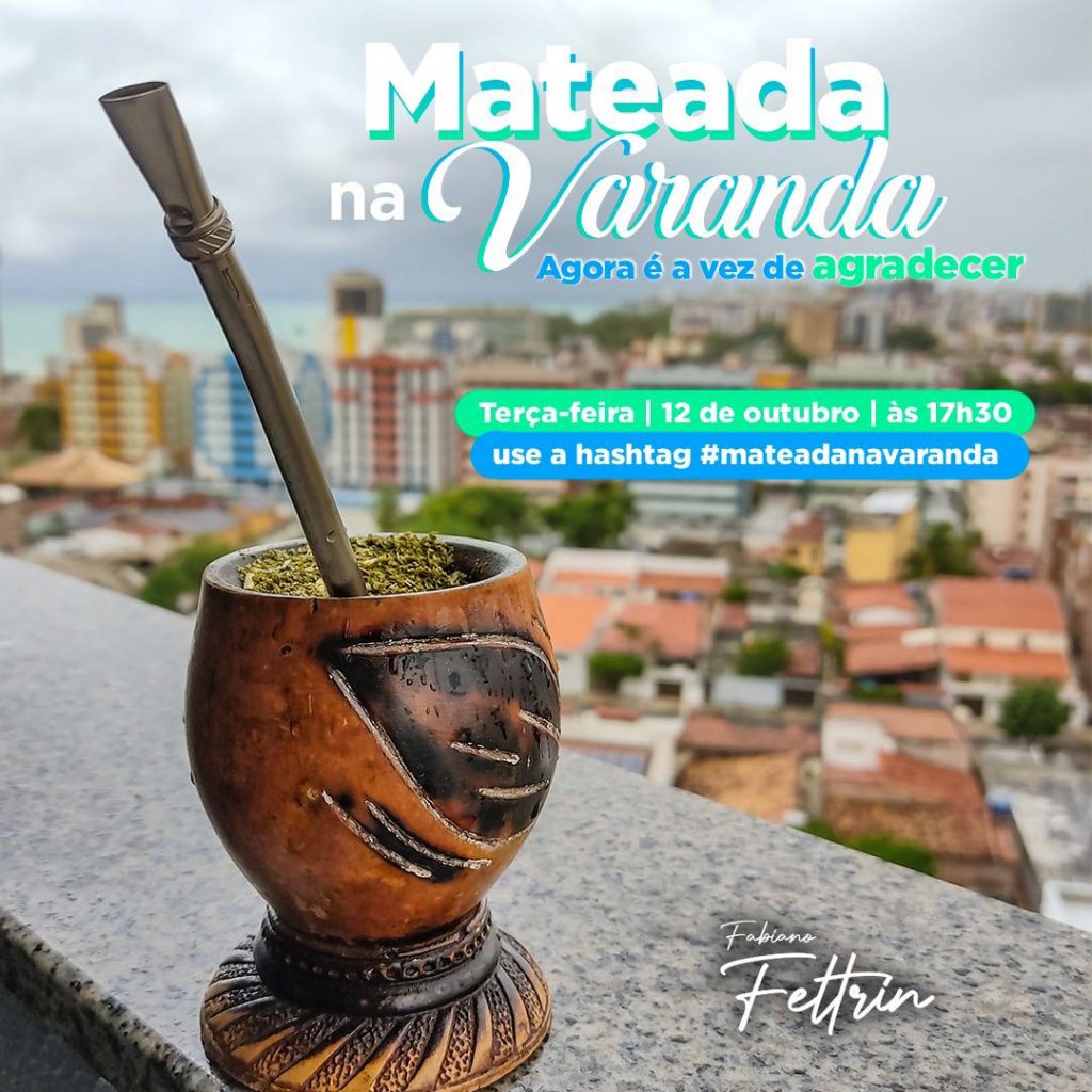 "Mateada na varanda" convoca população de Farroupilha a momento de reflexão
