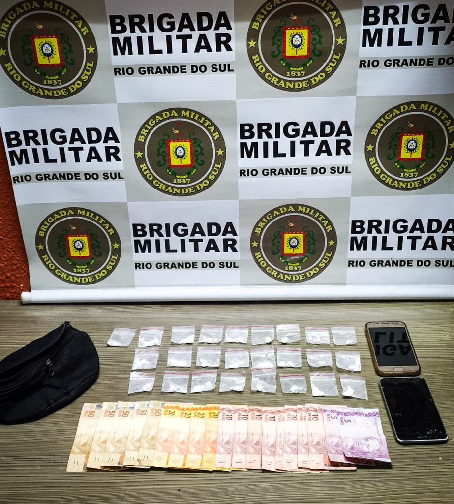 Brigada Militar prende traficante com cocaína em Garibaldi