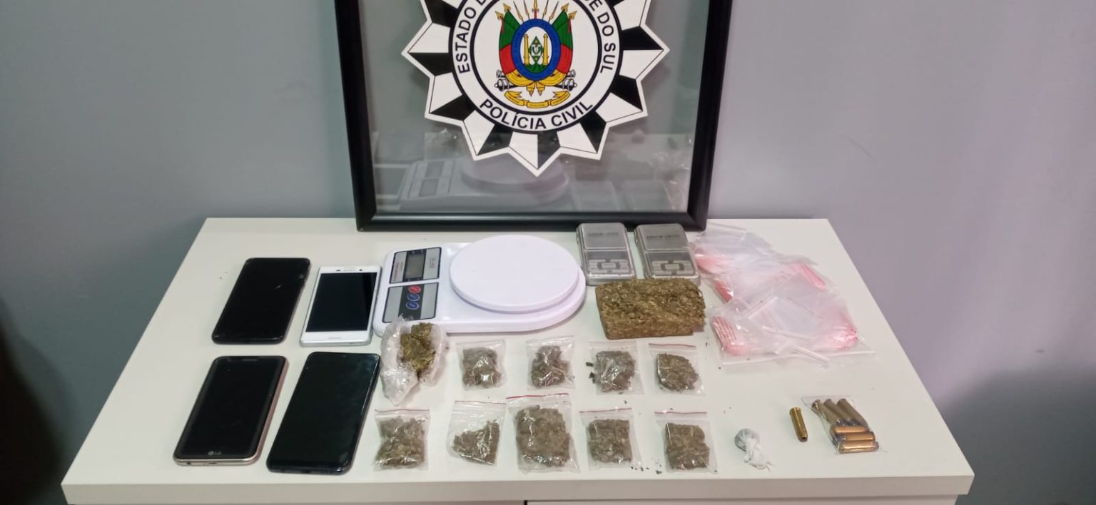 Dupla é presa em flagrante por tráfico de drogas em Bento Gonçalves