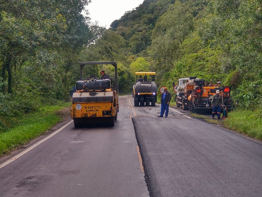Obras na ERS-020 exigem mais atenção dos motoristas em São Francisco de Paula