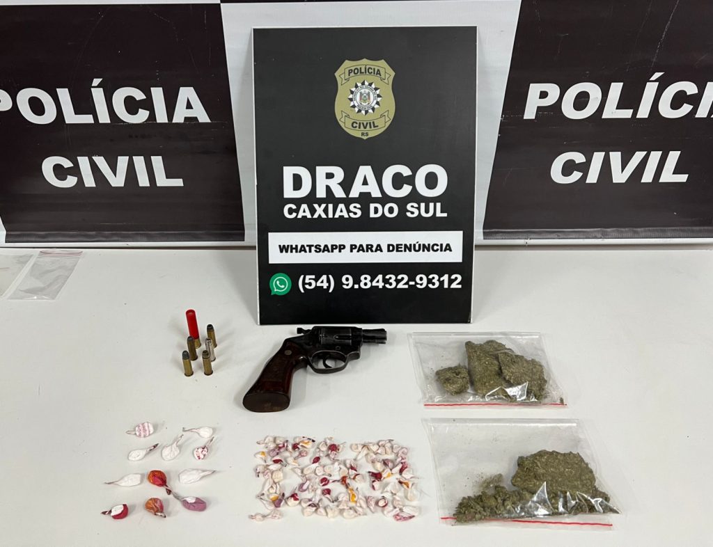 Dupla é presa por tráfico de drogas no interior de Caxias do Sul