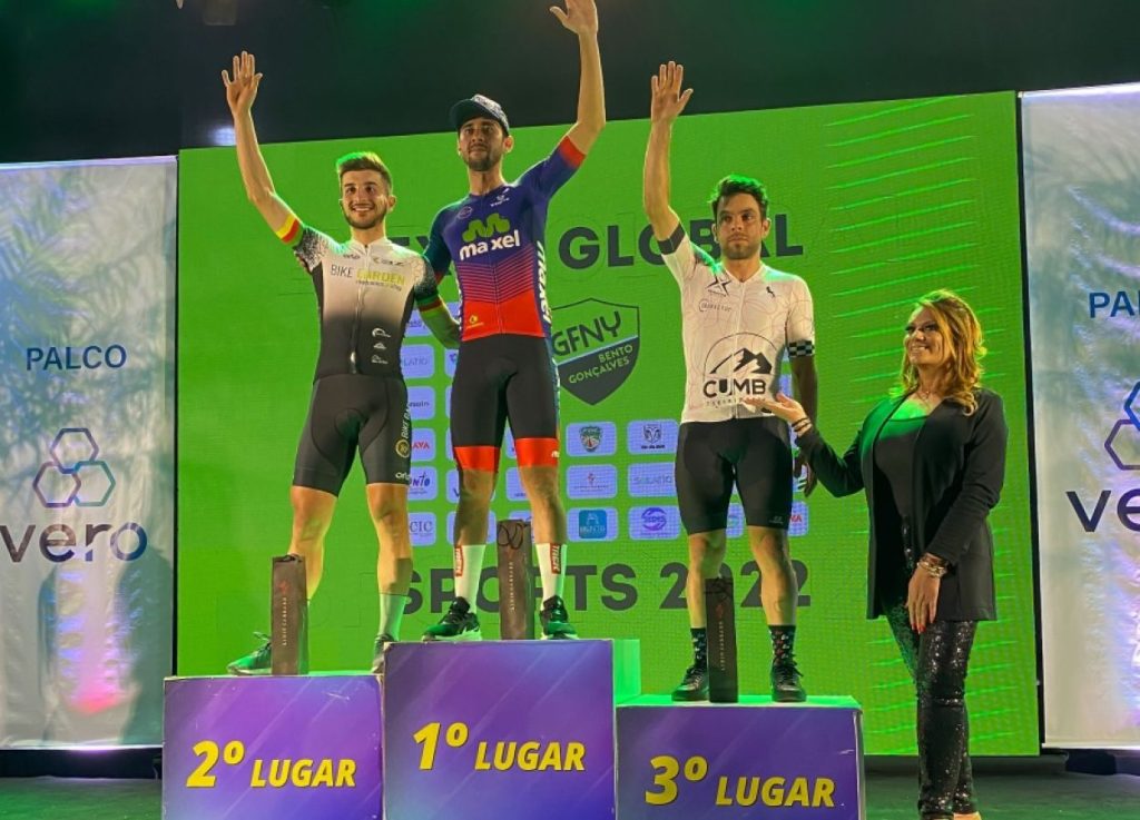 Garibaldense Cristian Lazzari sobe ao pódio do GranFondo New York