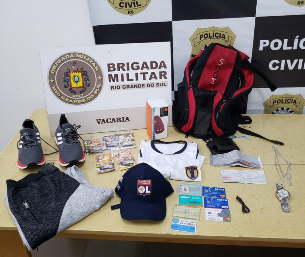 Foragido é preso por estelionato e receptação em Vacaria