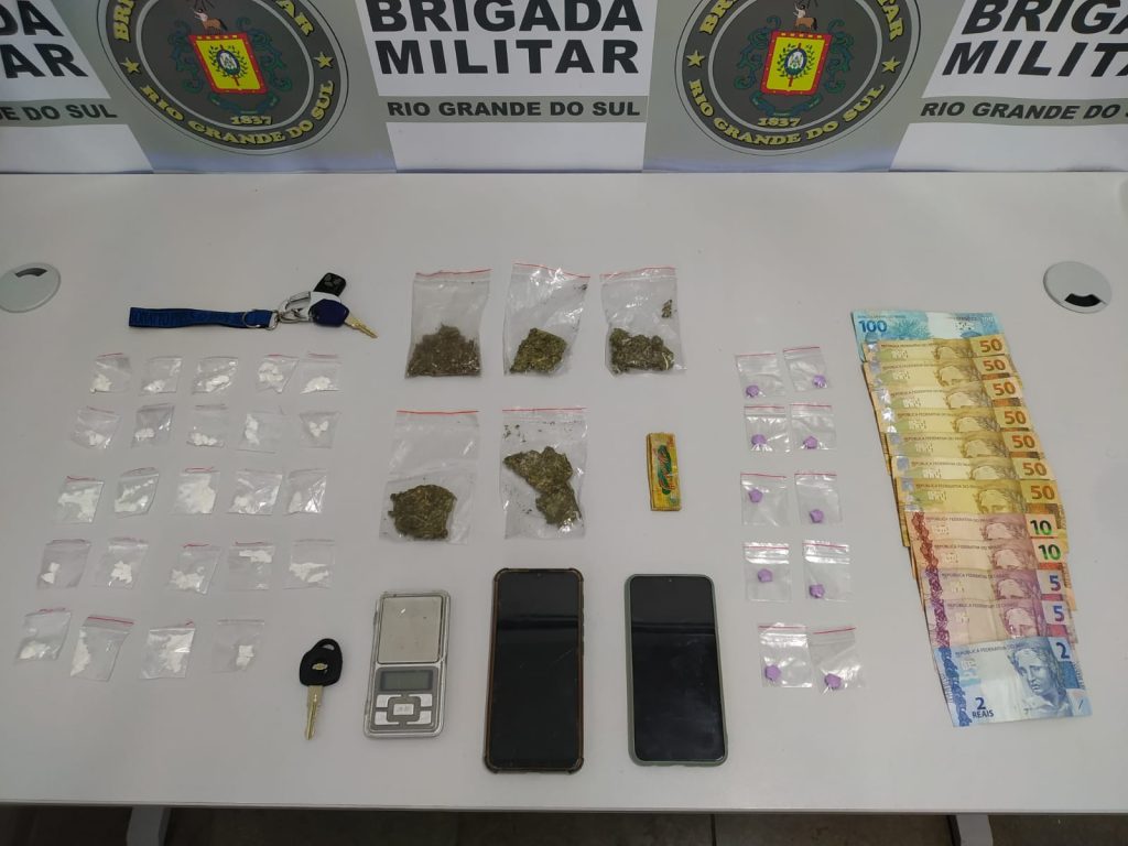 Homens são presos com drogas no bairro Kayser, em Caxias do Sul