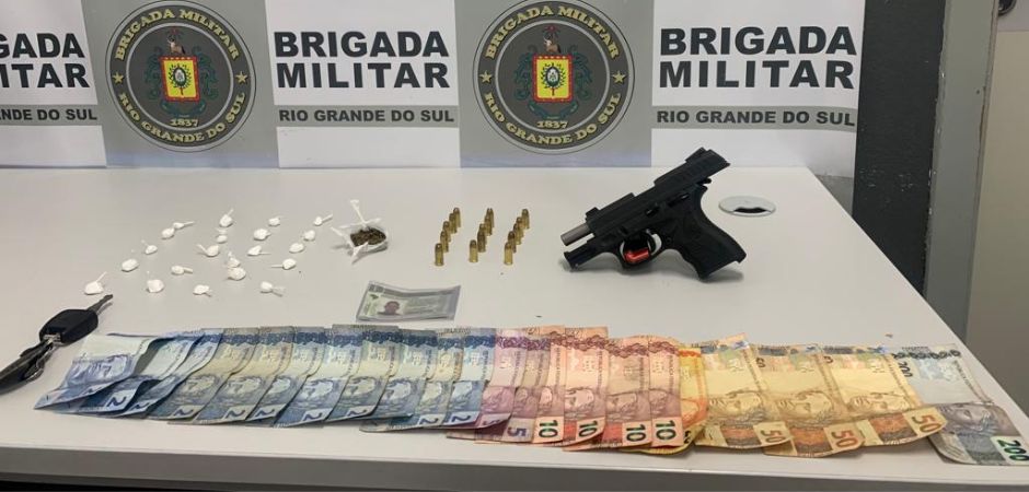 Homem é preso por tráfico de drogas e porte ilegal de arma em Caxias do Sul
