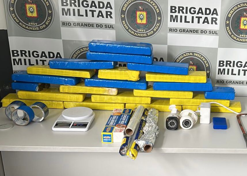 Brigada Militar apreende 20kg de maconha em Caxias do Sul