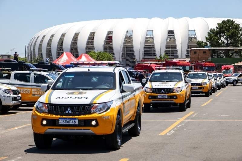 Forças de segurança do Rio Grande do Sul recebem 201 veículos e armamentos