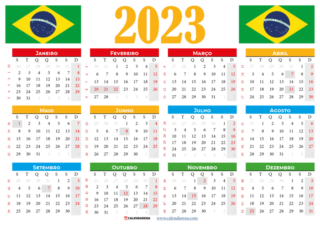 2023 terá cinco 'feriadões' prolongados; confira as datas