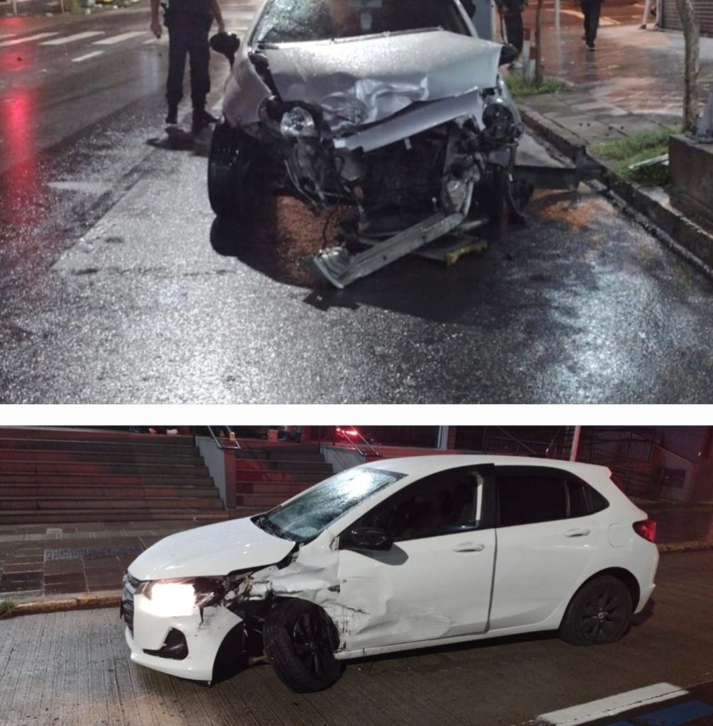 Mulher é presa após furar blitz e provocar acidente de trânsito, em Caxias do Sul