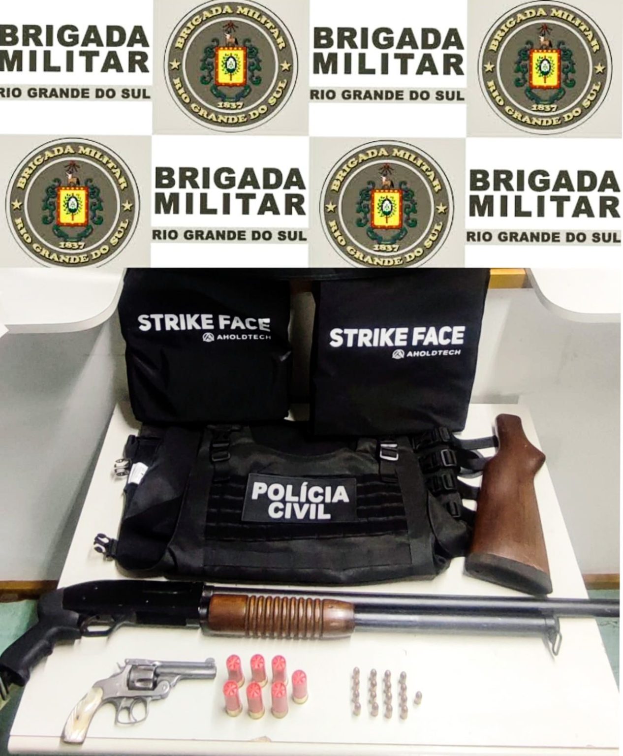 Material foi encontrado no bairro Eucaliptos (Foto: 3º BPAT)