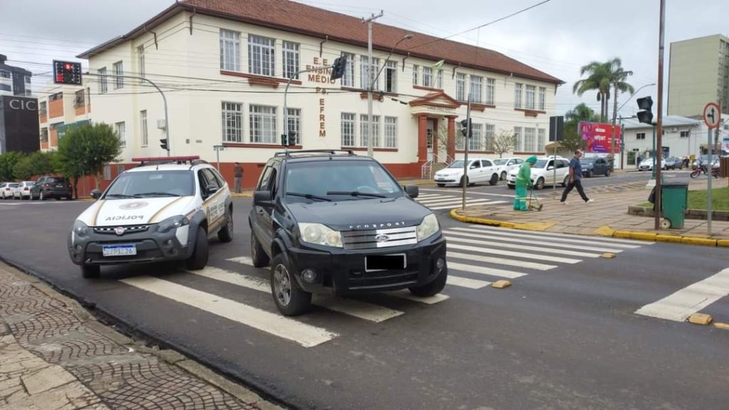 Brigada Militar fez o atendimento da ocorrência (Foto: Divulgação)