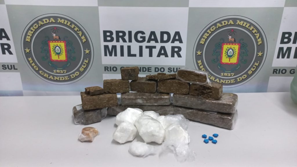 Brigada Militar prende traficante com mais de dois quilos de drogas, em nova petrópolis