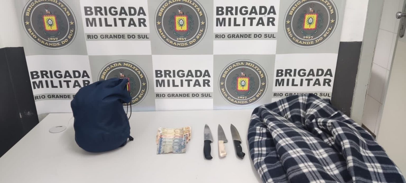 Homem foi preso em flagrante (Foto: Brigada Militar)