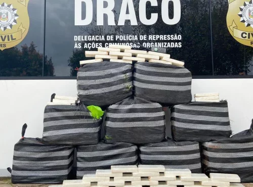 Carregamento de 441 quilos de cocaína, avaliado em R$ 16 milhões, é apreendido em São Nicolau