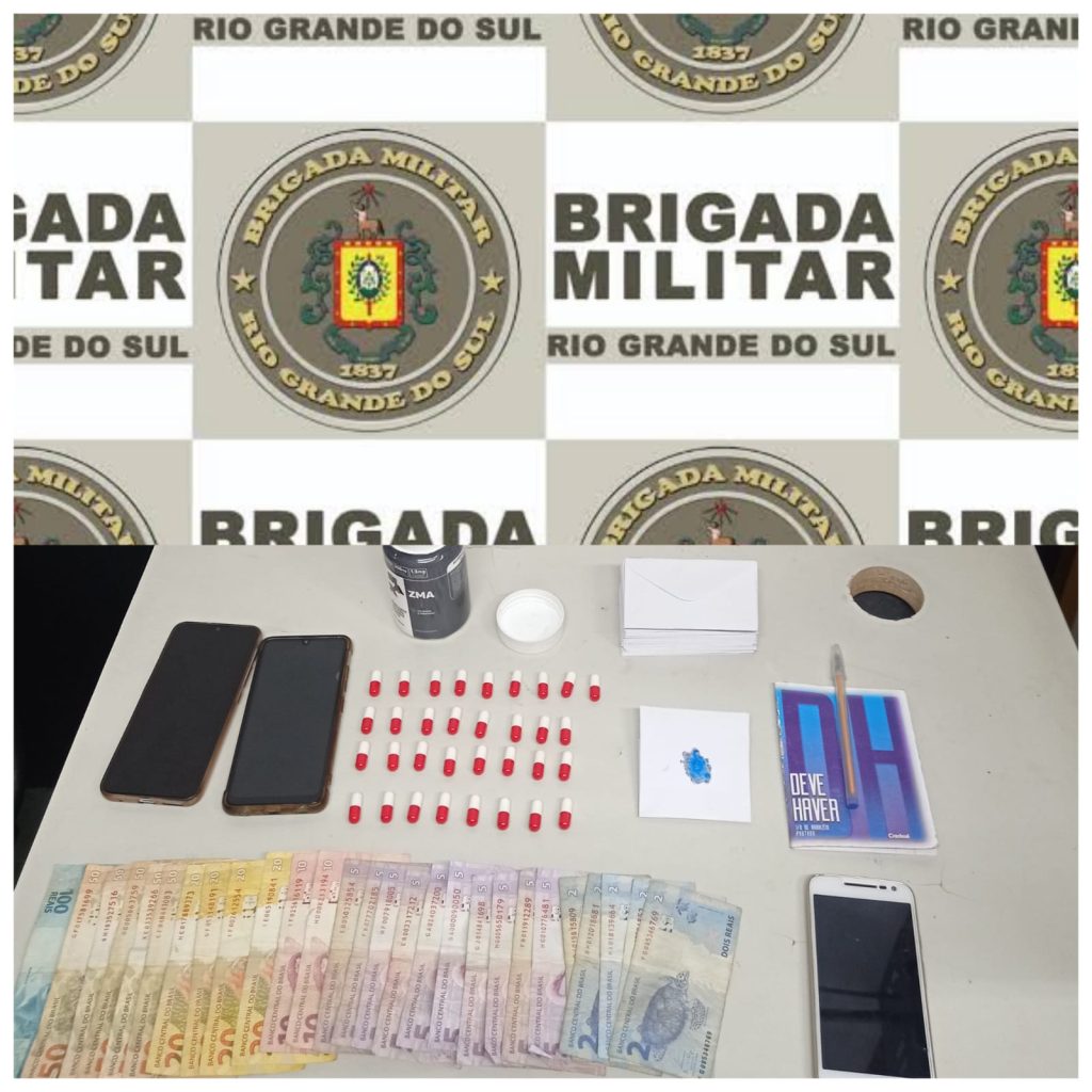 Homem é preso e adolescente apreendida por tráfico de drogas em Bento Gonçalves