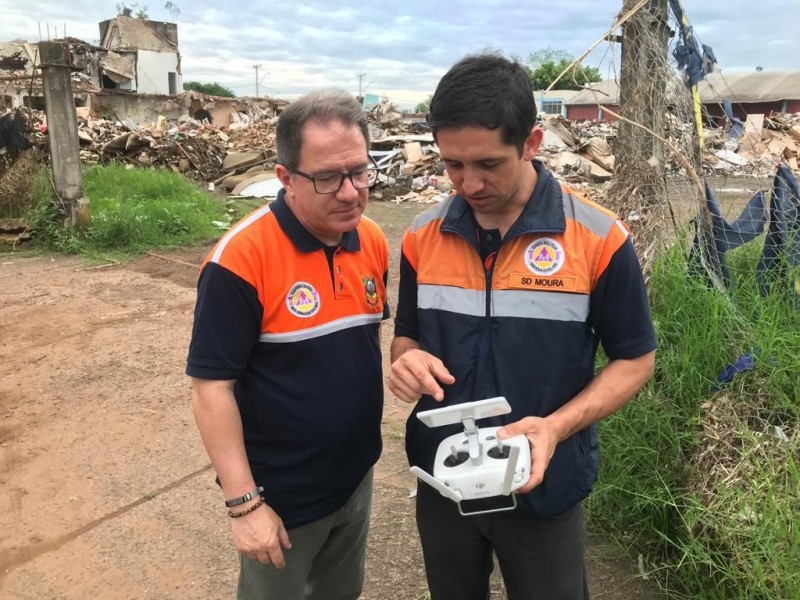 Drones são utilizados para levantamento de áreas afetadas no Vale do Taquari
