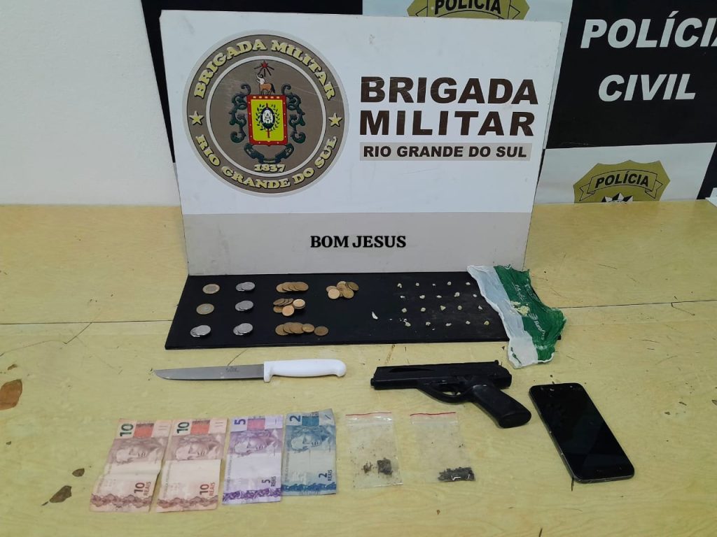BM de Bom Jesus prende dois homens por tráfico de drogas