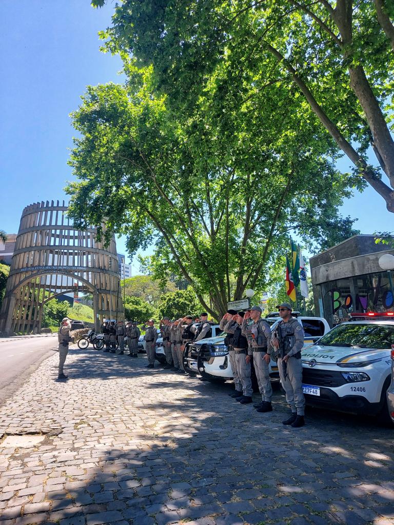 Brigada Militar realiza lançamento das operações SULMaSSP e Força Total na área do batalhão em Bento Gonçalves