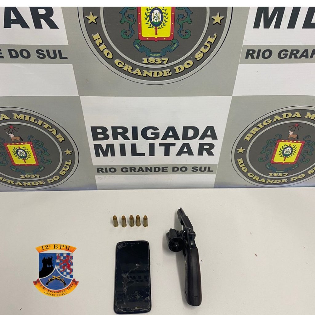 Brigada Militar prende homem com revólver no bairro Santa Catarina, em Caxias do Sul
