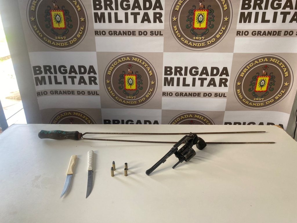 Homem é preso após balear e agredir irmão durante briga no interior de Farroupilha