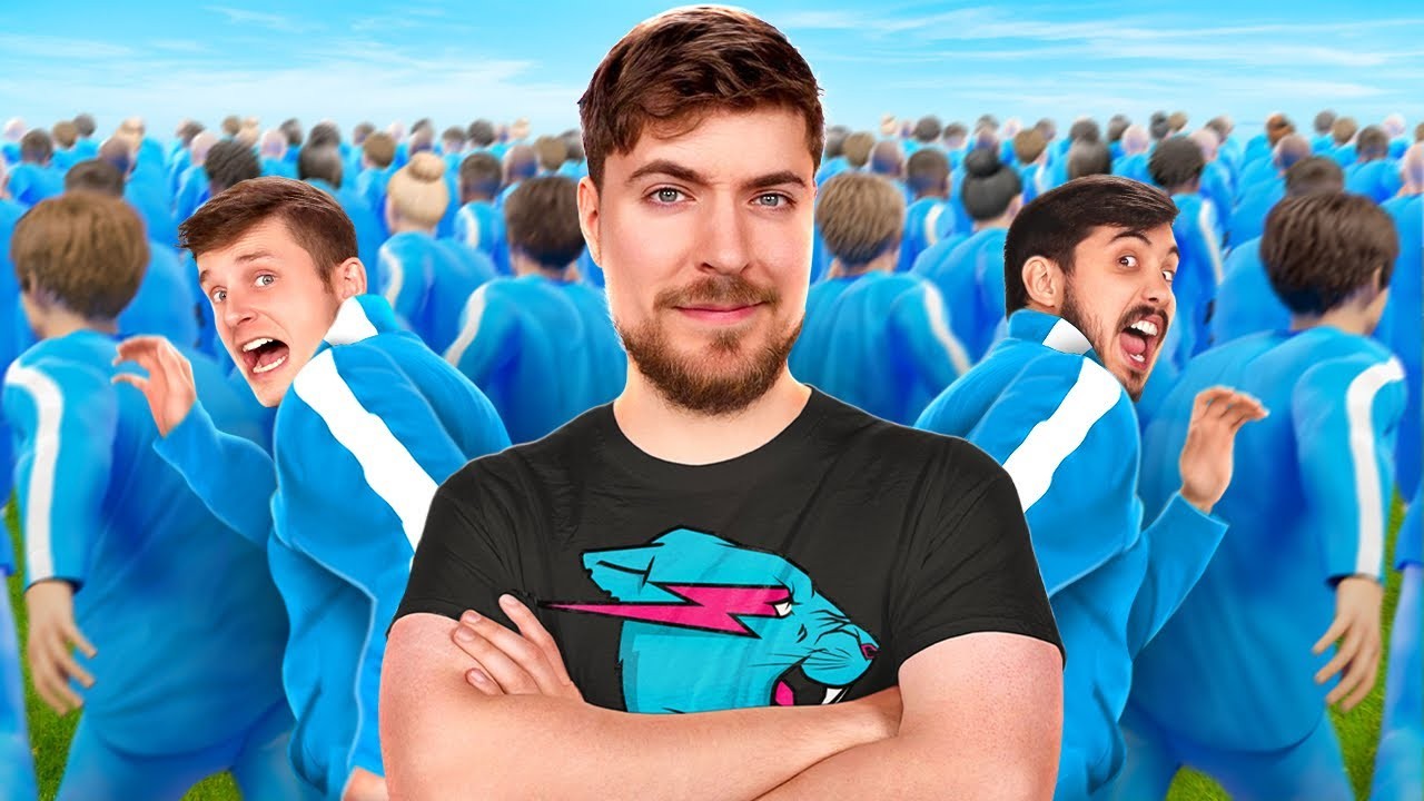 MrBeast entre os 3 maiores canais do YouTube 