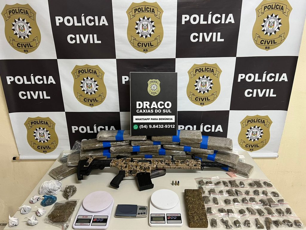 Oito são presos em operação contra rede de tele-entrega de drogas comandada por apenados em Caxias do Sul
