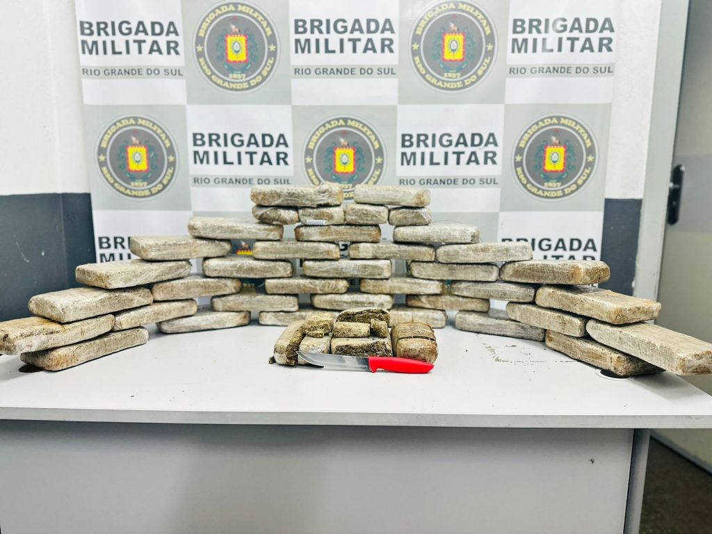 Brigada Militar apreende 29 quilos de maconha em Caxias do Sul