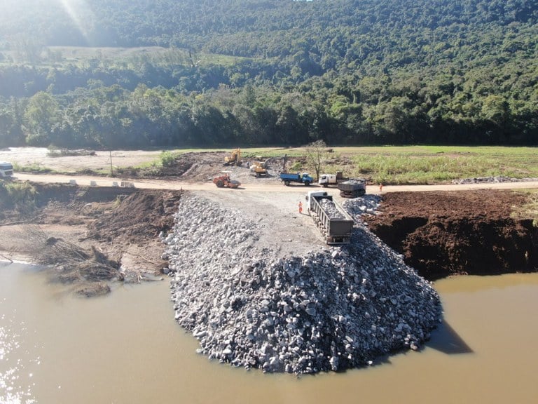 Caxias do Sul solicita ao DNIT uso de material para construção de ponte provisória na divisa com Nova Petrópolis