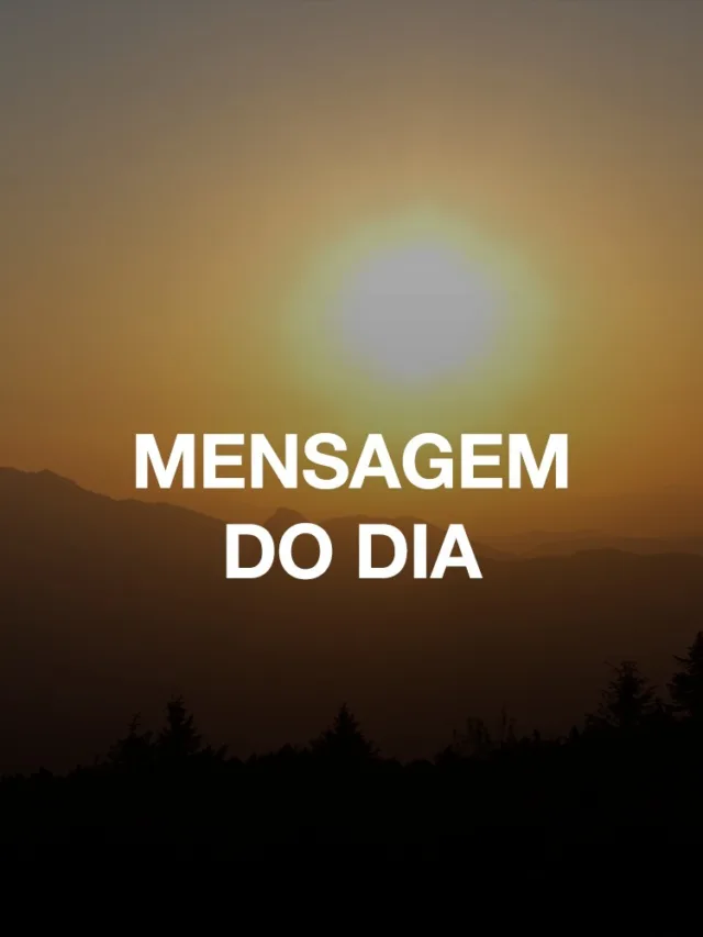 Mensagem do dia: O tempo passa