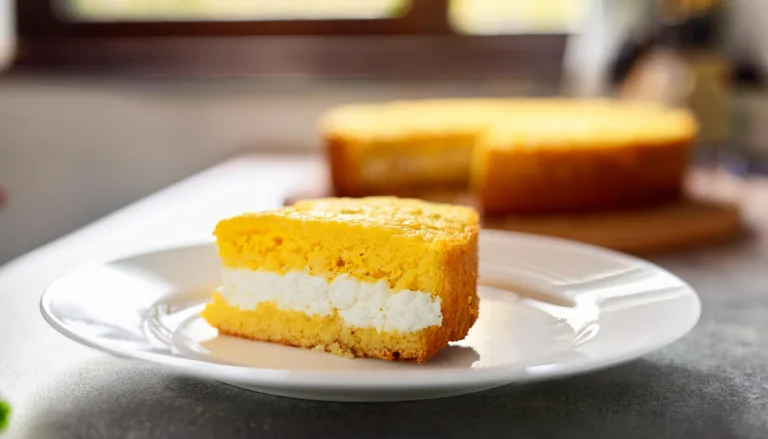 Bolo de Milho com queijo coalho