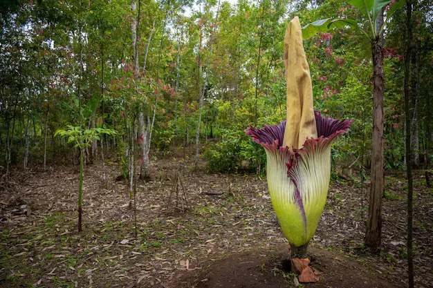 Flor-Cadáver amorphophallus-titanum