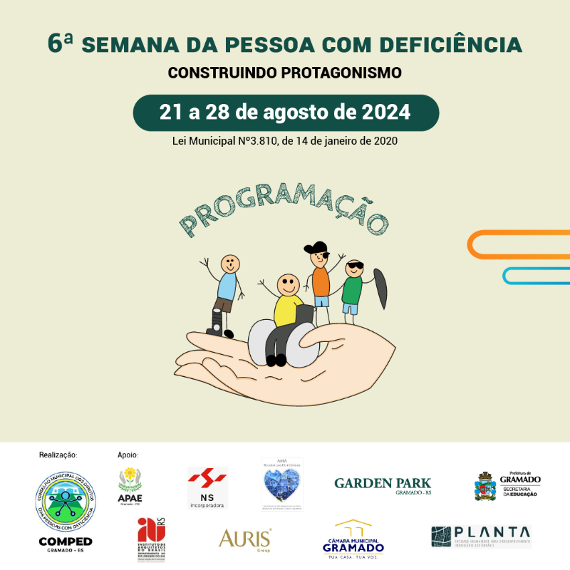 Confira a programação da 6ª Semana da Pessoa com Deficiência de Gramado (Foto: Divulgação/Prefeitura de Gramado)