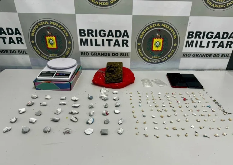 Casal com antecedentes por homicídio é preso por tráfico de drogas em Caxias do Sul