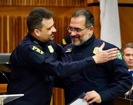 Fabricio Bianchi Rodrigues e Antônio Fernando Souza Oliveira. Foto: PRF/Divulgação