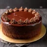 Bolo de chocolate com cobertura de ganache