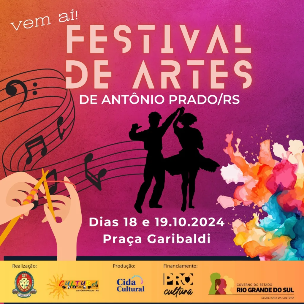 Festival das Artes de Antônio Prado inicia nesta sexta (18)