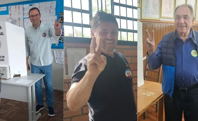 Candidatos a prefeito de Bento Gonçalves votaram na manhã deste domingo (6)