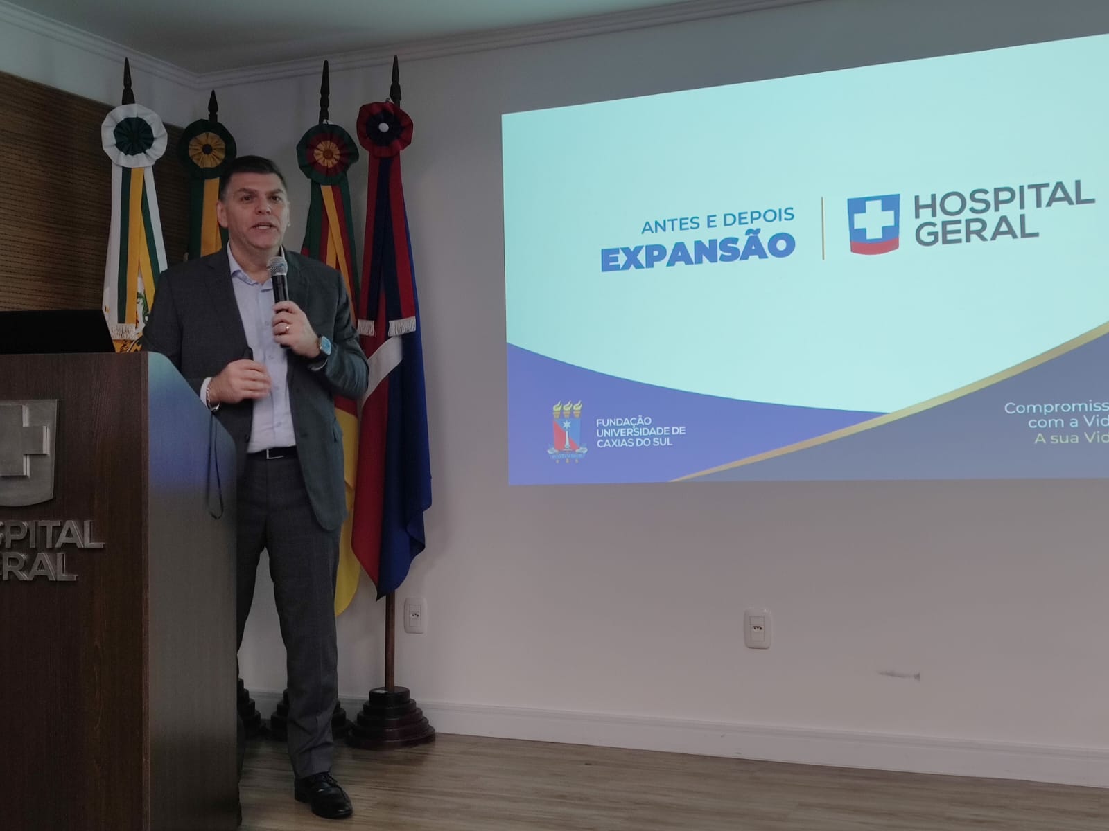 Em ato de prestação de contas da ampliação do HG, em Caxias do Sul, diretor anuncia saída do cargo após 16 anos