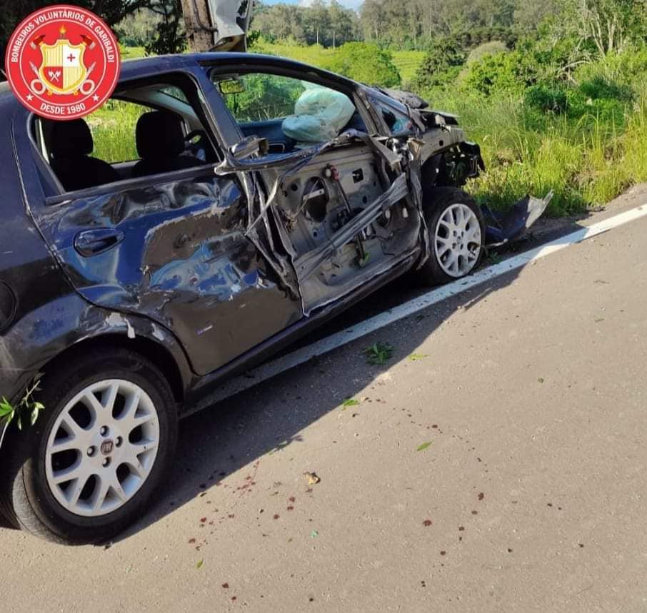 Acidente aconteceu na Estrada Geral de Linha Baú.