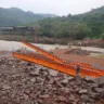 Estruturas da ponte entre Cotiporã e Dois Lajeados chegam às margens do Rio Carreiro